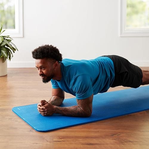 Amazon Basics Extra Thick Exercise Yoga Mat with Carrying Strap thumbnail 9