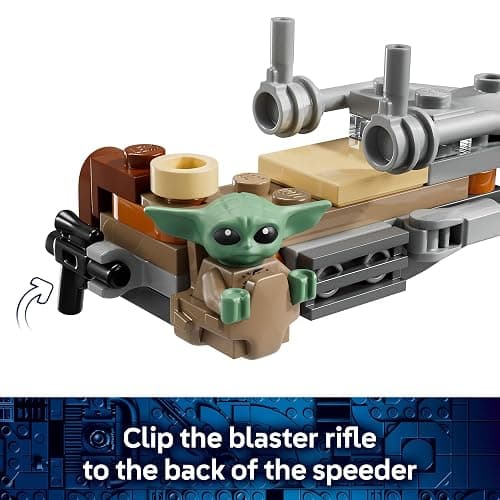 LEGO Star Wars The Mandalorian & Grogu’s Speeder Bike Building Toy for Boys & Girls - Pretend Play Space Vehicle W/2 Star Wars Character Figures for Kids, Ages 6+ - Gift Idea for Birthdays - 75436 thumbnail 3