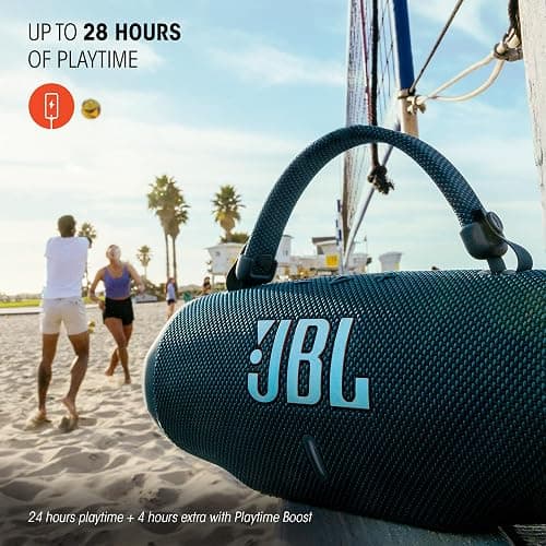 JBL Charge 6, Wireless Portable Bluetooth Speaker, Blue | IP68 Waterproof & Drop-Proof, AI Boost, 28Hrs Playtime, Auracast, Built-in Powerbank, Removable Carrying Strap thumbnail 3