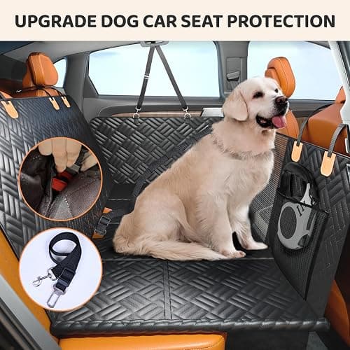 PROZAR Dog Car Seat Cover for Back Seat, Hard Bottom Back Seat Extender for Dogs - Supports 400lbs, Back Seat Pet Cover, Dog Hammock for Car SUV and Trucks thumbnail 3
