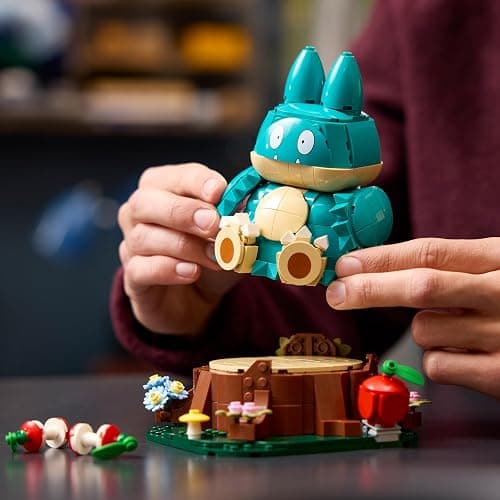 LEGO Pokémon Mampfaxo Figur - Modellbausatz für Erwachsene - Bauspielzeug aus dem Videospiel mit beweglichen Gliedmaßen & Kopf - DIY Zimmer Deko - Sammelbares Gaming Geschenk - 72150 thumbnail 5
