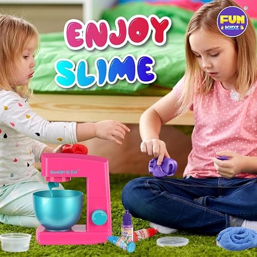Electric Slime Mixer Machine Kit for Kids, FunKidz Twist Mixing Glue and Activator to Making Slime Automatic Craft Toy for Girls Ages 8-12 Boys Gifts thumbnail 6