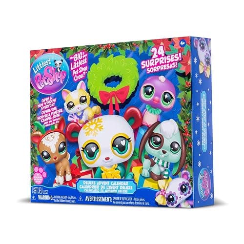 Littlest Pet Shop - Deluxe Holiday Calendar - Series 4 Advent Calendar -Gen 7 Authentic LPS Bobble Head Toy Figure, Collectible Toy Animal, Ages 4+ thumbnail 3