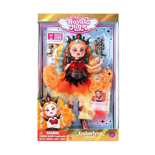 Royale High 9” Fashion Doll - Emberlynn the Fire Fairy, Series 2 - Fairy Journal, Comb, and Virtual Item Code Included - Ages 5+ thumbnail 5