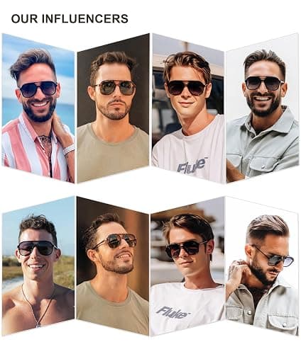 SOJOS Retro Polarized Aviator Sunglasses Womens Mens Classic 70s 80s Vintage Trendy Square Aviators SJ2174 thumbnail 3