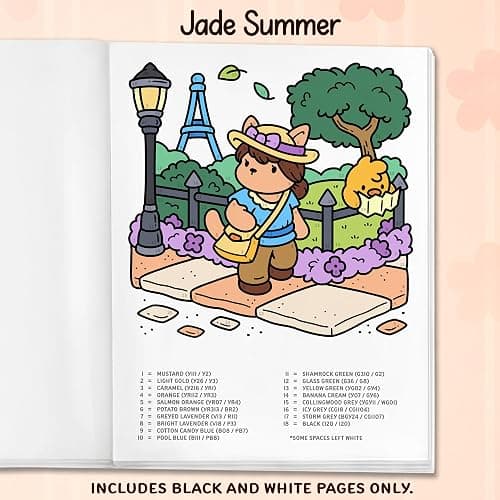 Cute & Cozy Color by Number: Coloring Book for Adults and Teens with Fun, Easy, and Relaxing Scenes to Complete Step by Step (Cozy Coloring Books) thumbnail 3