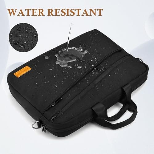 bagasin 15 15.6 16 17 17.3 inch Laptop Computer PC Shoulder Bag Carrying Case, Water-Repellent Briefcase thumbnail 7