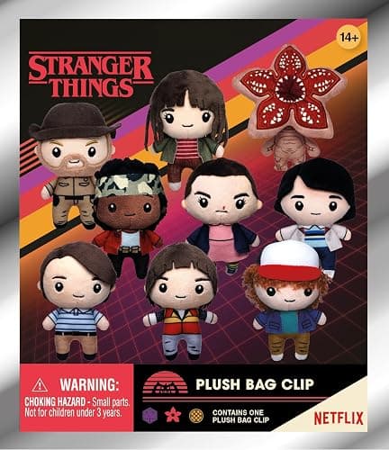 Stranger Things Plush Bag Clip Series 1 – Plush Blind Bag (ONE Random Character) – 5" Collectible Bag Clip Keychain/Backpack Accessory | Official Licensed Merchandise - Image 1