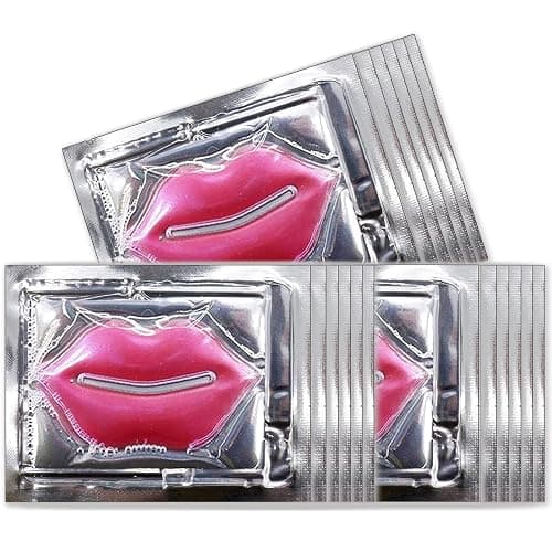 Permotary 30 PCS Collagen Lip Mask Crystal Mouth Care Gel Pads for Moisturizing & Reducing Chapped, Smoothing Fine Lines-Lip Patches for Firms & Hydrate - Image 1