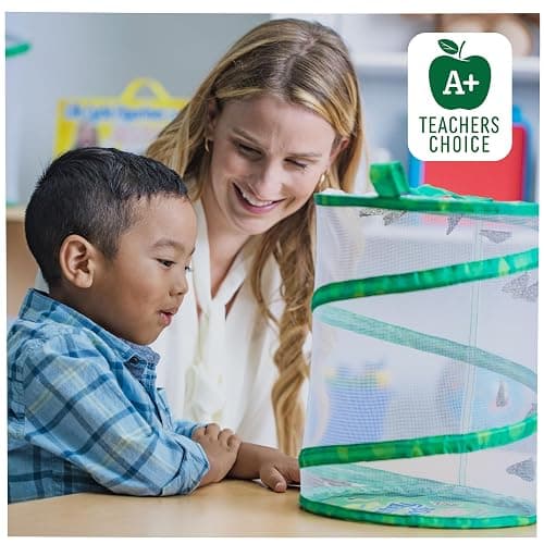 Insect Lore Raise and Release Butterfly Garden Kit – Caterpillar Habitat with redeemable Voucher – STEM-accredited Butterfly Growing Kit for Kids, Classrooms, and Homeschool Learning thumbnail 8