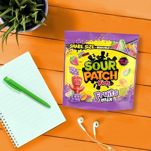 SOUR PATCH KIDS Fruits Mix Soft & Chewy Gummy Candy, Share Size, 11.03 oz thumbnail 7