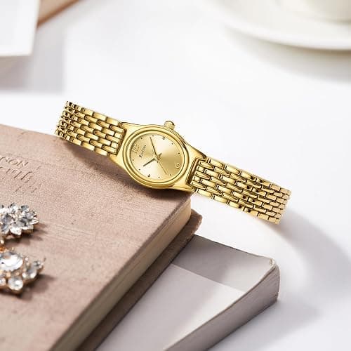 Rovixs Petite Vintage Luxury Women Watch, Japanese Movement, Elegant Retro Ladies Dress Watch, Water Resistant, Adjustable Bracelet with Tool thumbnail 7