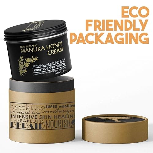 BALM OF GILEAD Manuka Honey Cream - Moisturizer for Sensitive Skin, Eczema, Psoriasis & Dermatitis - Manuka Honey Ointment, Grassfed Tallow thumbnail 4
