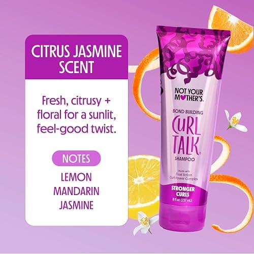 Not Your Mother's Curl Talk Bond Building Shampoo and Conditioner, 2 Pack | 8 fl oz Each - Strengthening Shampoo and Conditioner for Curly Hair - Designed for Curls, Waves, and Coils - Citrus Jasmine thumbnail 6