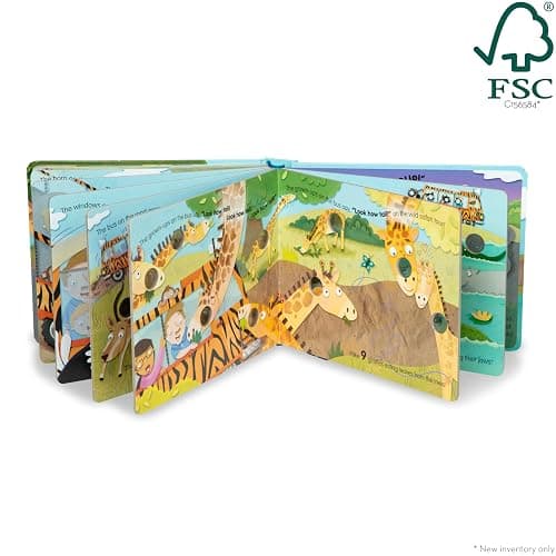 Melissa & Doug Children's Book - Poke-A-Dot: The Wheels on the Bus Wild Safari (Board Book with Buttons to Pop) thumbnail 7