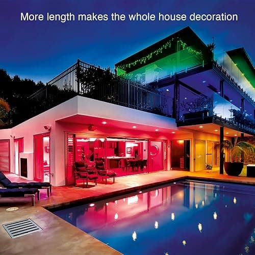 DAYBETTER LED Lights 65.6ft, 5050 RGB Led Strip Lights Flexible Color Changing Remote Control Led Light Strips, 2 Rolls of 32.8ft Led Lights for Bedroom, Living Room, Party Home Decor thumbnail 3
