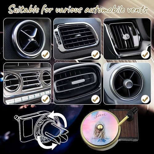 Yharnamite 2 Pcs Taylor Car Air Fresheners Vent Clips with 14 PCS Album Cover Air Fresheners, Retro Style Record Player Air Freshener Car Accessories Decoration, Music Lovers Gift thumbnail 4