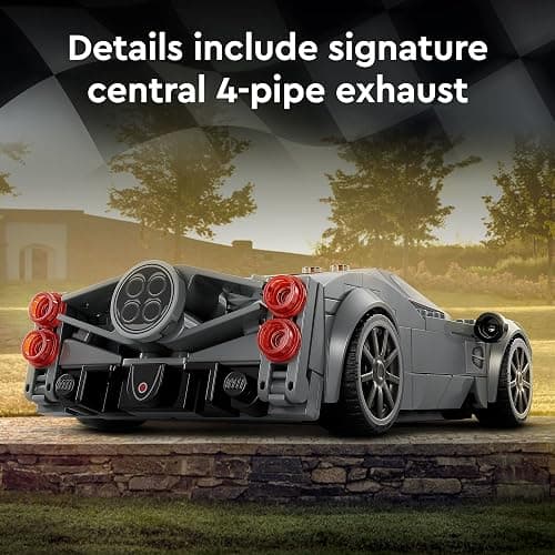 LEGO Speed Champions Pagani Utopia 76915 Race Car Toy Model Building Kit, Italian Hypercar, Collectible Racing Vehicle, 2023 Set thumbnail 4