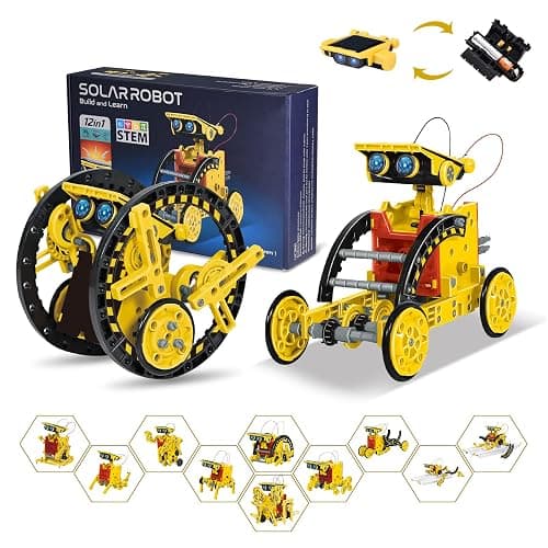 OMWay STEM 12-in-1 Solar Robot Toys, Science Kits for Kids Age 8, Building Experiment Engineering Robotics for 9 10 11 12 13 14 Year Old Boys Girls Teens - Image 1