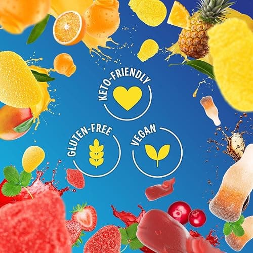 Shameless Snacks Candy Carnival - Sour Gummy Variety Pack & Fruit Snacks | Strawberry Orange Mango Cola Gummies, Keto 3g Sugar - Gluten Free Vegan Candy for Kids & Adults thumbnail 4