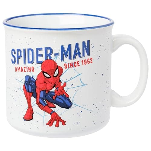 Silver Buffalo Marvel Spider-Man Amazing Since 1962 Ceramic Camper Mug, 20 Ounces - Image 1