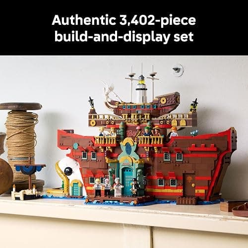 LEGO ONE Piece The Baratie Floating Restaurant Building Set for Adults - Collectible Building Blocks for Anime Fans, 18+ - Arts and Crafts DIY Kit W/10 Minifigures - Gift Idea for Birthdays - 75640 thumbnail 7