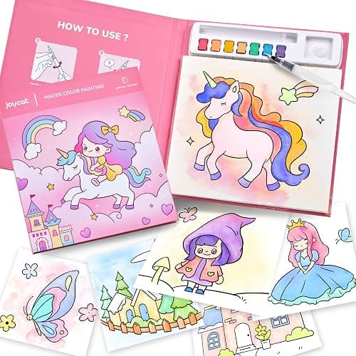 JoyCat Paint with Water Coloring Books for Toddlers, Watercolor Painting Sets for Kids Ages 3-5 4-8, Arts and Crafts Drawing Activities Toy Birthday Gifts for Boys Girls (Magical Pony) thumbnail 7