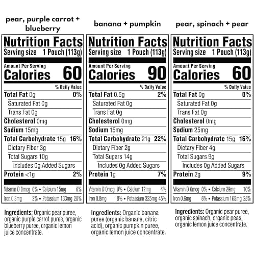 Plum Organics Variety Pack, 6+ Months – Fruit and Veggie Adventure Pack – Organic Baby Food Pouches, 4 oz Pouch, Pack of 18 (Amazon Exclusive) thumbnail 5