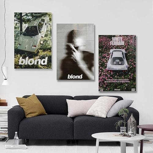 Zuiwumaoyi 3 PCS Frank Ocean Poster Music Cover Wall Art Canvas Room Decorative Aesthetic Print Decor Posters 08x12inch(20x30cm)-3pcs Unframe-style thumbnail 5