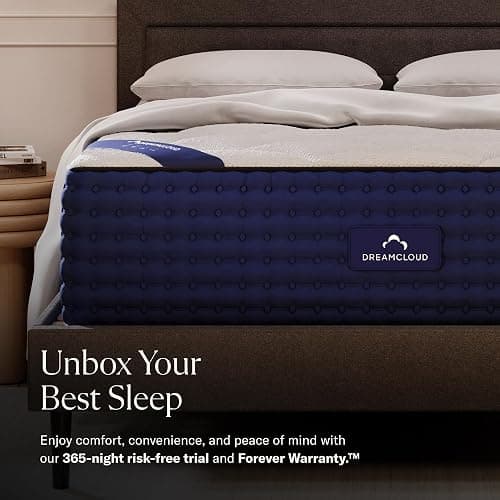 DreamCloud 14" Full Mattress - Luxury Hybrid Gel Memory Foam - 365 Night Trial - 7 Premium Pressure-Relieving Layers - Forever Warranty - CertiPUR-US Certified thumbnail 6