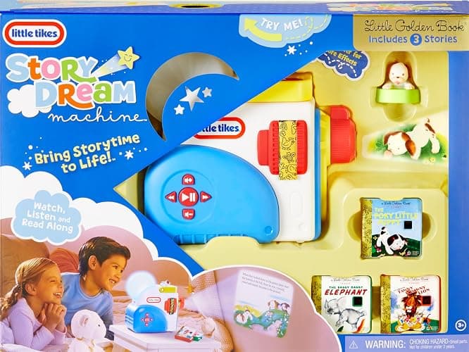 Little Tikes Story Dream Machine Starter Set, Storytime, Books, Little Golden Book, Audio Play, The Poky Little Puppy Character, Nightlight, Toy Gift for Toddlers and Kids Girls Boys Ages 3+ thumbnail 4