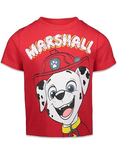 Nickelodeon Paw Patrol Boys' 4-Pack Short Sleeve T-Shirts | 4-Pack Multipack, 100% Cotton Jersey, Breathable Fabric, Ribbed Crew Neck, Tagless Neck Label thumbnail 2