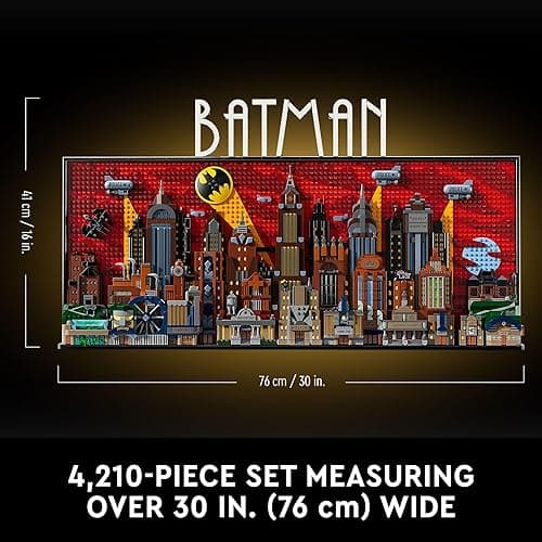 LEGO DC Batman: The Animated Series Gotham City Build and Display Adult Set with Minifigures, DC Collectible Gift for Fans of Super Hero Action and Adventure Movies, 76271 thumbnail 3