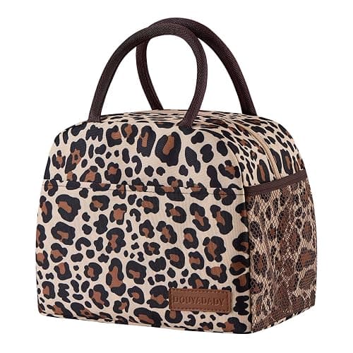 douyadady Lunch Bag Women/Men Lunch Box Women/Men (leopard) - Image 1