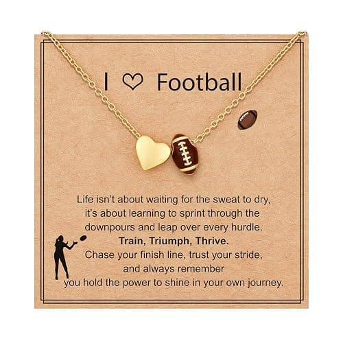 ESPVO Softball/Soccer/Volleyball/Basketball Necklace for Girls Women, Sports Accessories Jewelry Gift for Lovers 16+3 Inches - Image 1