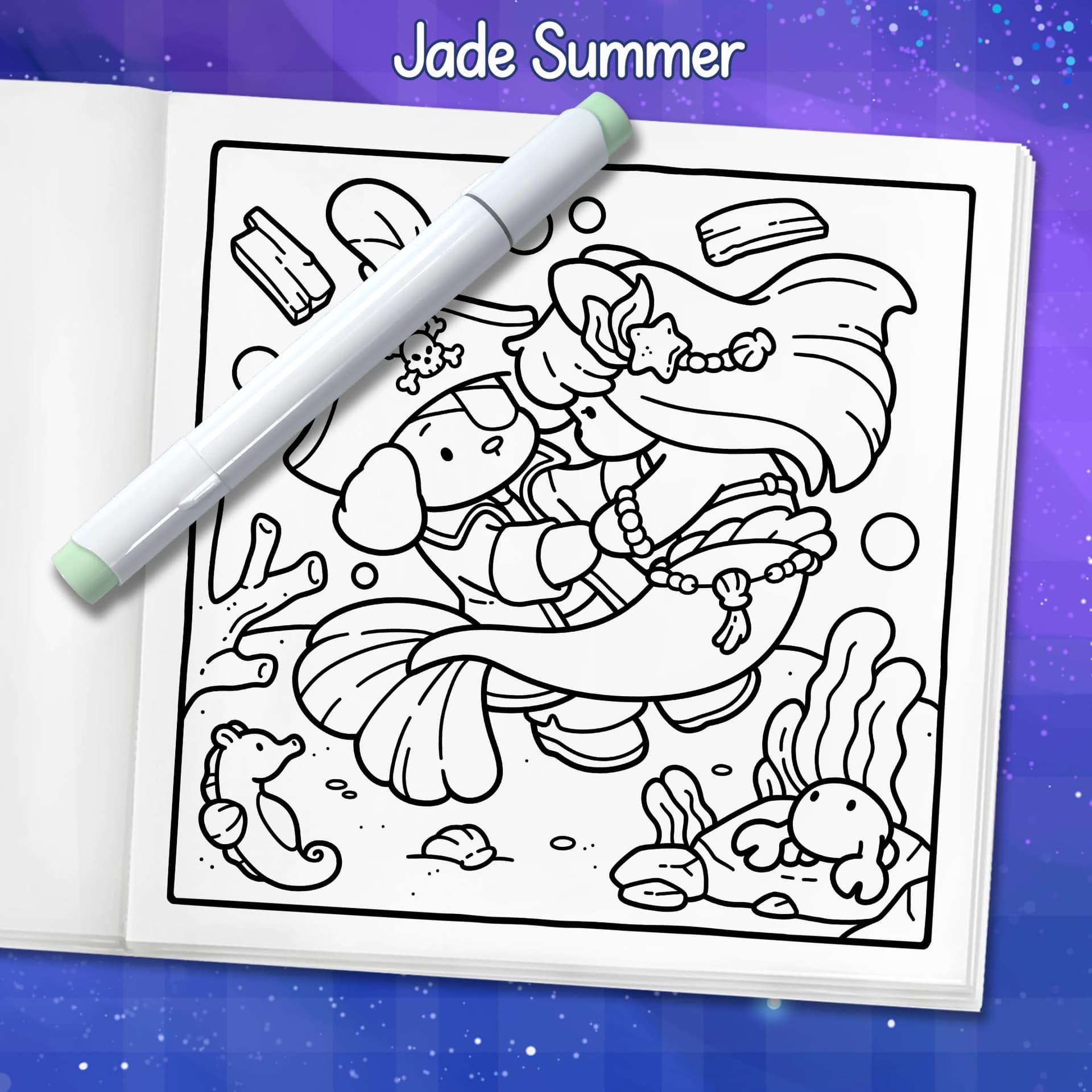 Cozy Romantasy: Cute Coloring Book for Adults and Teens with Fantasy Romance Scenes for Relaxation thumbnail 7