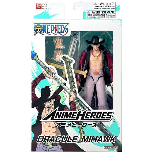 ANIME HEROES - One Piece - Dracule Mihawk Action Figure | One Piece 6 Inch Action Figure Anime Heroes - Dracule Mihawk thumbnail 7