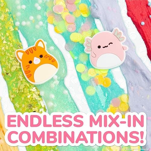 Squishmallows Ultimate Slime Mix'Ins, 10-Pack, Glitter & Cloud Slime, 8 Fun Add Ins, Pre-Made for Kids, Crunchy, Bulk, Great 6 Year Old Toys, Super Soft Sludge Toy thumbnail 4