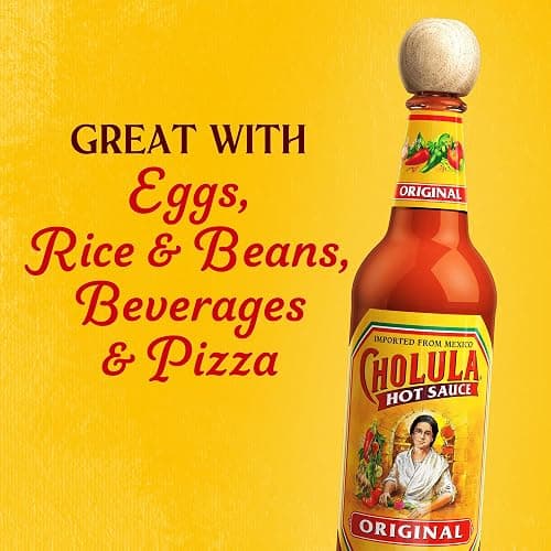 Cholula Hot Sauce, Original, Product of Mexico, Blend of Arbol & Piquin Peppers with Signature Spices for Eggs, Rice, Tacos, Huevos Rancheros & More, 12 fl oz thumbnail 13