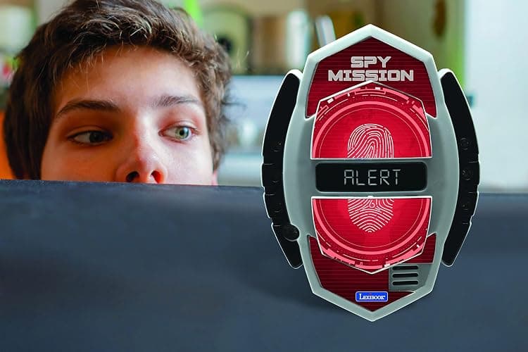 LEXiBOOK - Spy Mission, Spy Motion Detector with Alarm, Light Effects, Detection up to 30 Centimeters, Black/red, RPSPY05 thumbnail 2