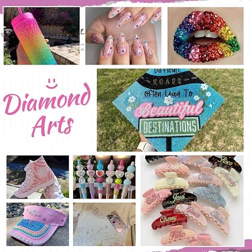 Zefy 40 Colors Resin Jelly Rhinestones for Bedazzling, 4mm 32000 Pcs Flatback Gems for Crafting, Bedazzling Kit with 3Pcs B7000 Glue for Clothing Shoes Nail Book Diamond Art thumbnail 5