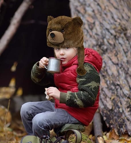 DolliBu Plush Hat – Soft Fleece Beanie with Ear Flaps, Warm Winter Hat for Kids, Teens & Adults – Funny Costume, One Size thumbnail 4