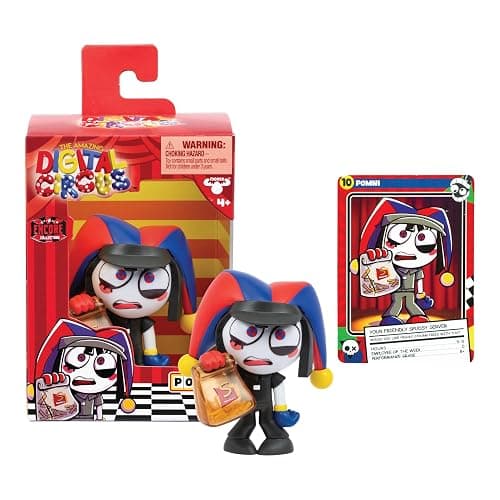 Amazing Digital Circus The Officially Licensed Pomni Vinyl Figure, Quality 4"/10.1 CM Boxed Collectible Figure with See-Thru Bag of Fries & Collector Card, 7 Vinyl Figures to Collect thumbnail 4