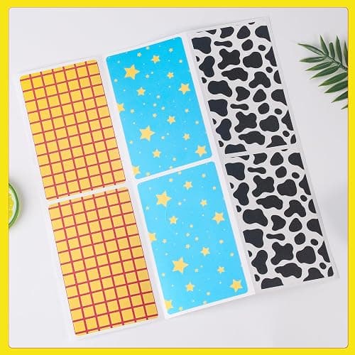 GTOTd Checked Cow Star Cartoon Outlet Cover Sticker Deacl 6 pcs (Not Plate,Size 4.5" x 2.76"),Cute DIY Wall Decor Art Decorative Light Switch Plate Faceplate Kids Room Kitchen Bathroom thumbnail 6