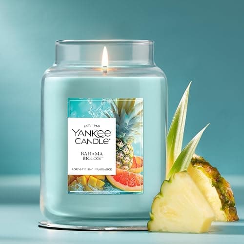 Yankee Candle Bahama Breeze Scented Candle, 22oz Large Jar with up to 150 Hour Burn Time, Giftable, Birthdays thumbnail 2