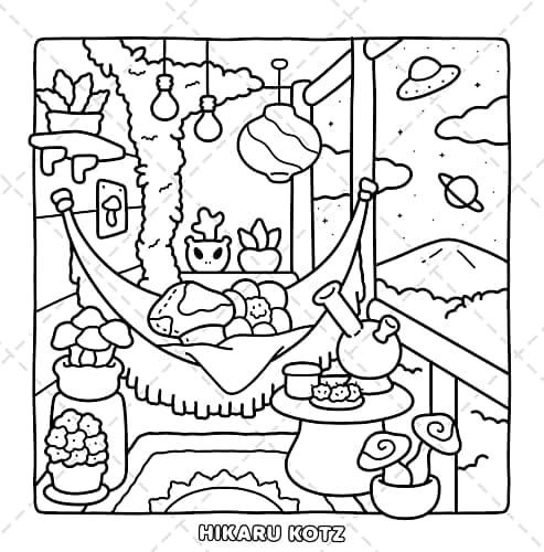 Stoner Life: High and Wild Coloring Book for Adults thumbnail 6
