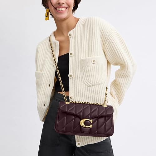 Coach Quilted Suede Tabby Shoulder Bag 26 with Chain thumbnail 5