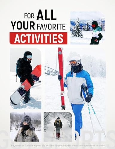 GOT Sports Polar Fleece Neck Warmer - Double-Layer Winter Ski Face Mask - Neck Gaiter Scarf for Skiing, Snowboarding, Running thumbnail 6