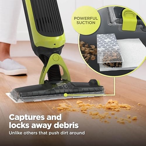 Shark VACMOP Cordless Hard Floor Vacuum Mop, Includes 2 Disposable Pads and 12 Ounces Solution, Charcoal Gray, VM180 thumbnail 3