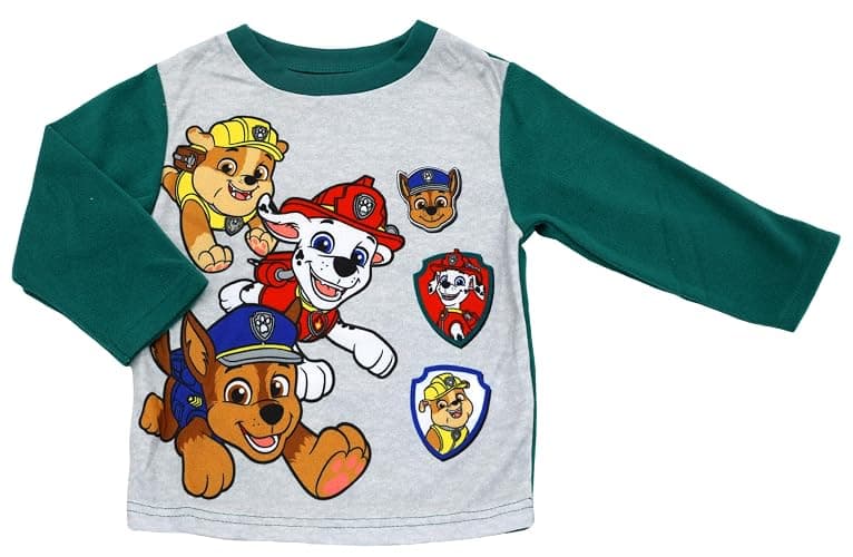 Nickelodeon Toddler Boys Paw Patrol Pajamas, 2 Piece Fleece Pajamas, Paw Patrol Pjs for Boys, Marshal, Chase, Rubble, 2T-4T thumbnail 2